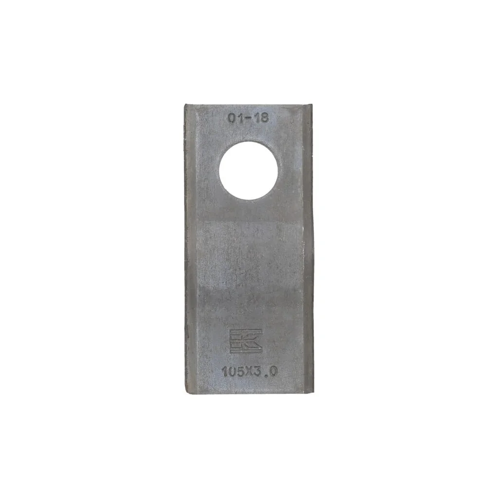 Lamă cositoare stânga/dreapta 105x47x3mm orificiu 21mm pachet 25 buc. potrivită pentru Kverneland/Claas/PZ/Krone/Marangon/Massey