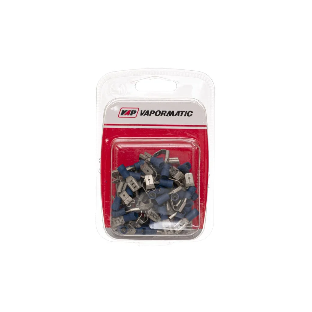 Lamă terminal piggy back, femelă / mascul albastru, 1.5-2.5mm² Ø6.4mm Vapormatic (x50) VLC2416