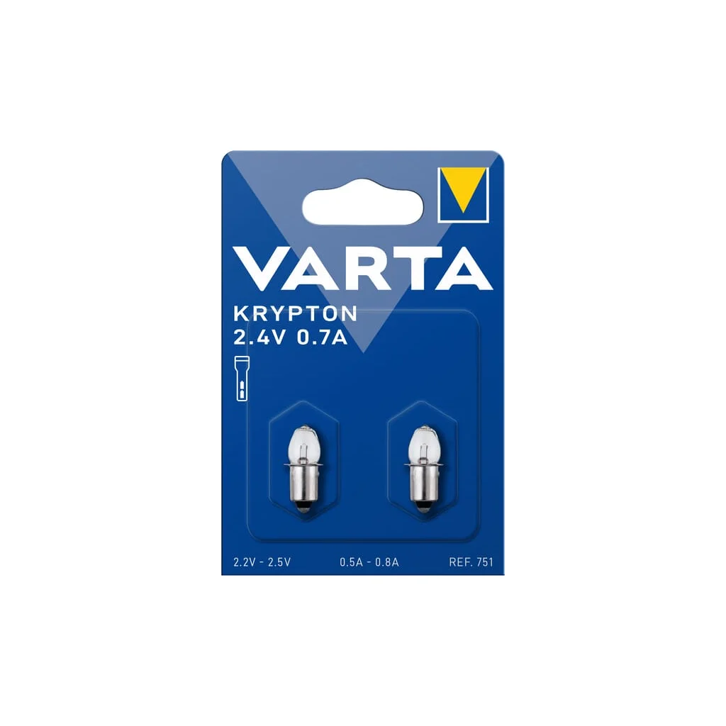 Bec kripton B2 pară P13.5s 2,4V 1,8W alb VARTA Consumer Batteries VT00751