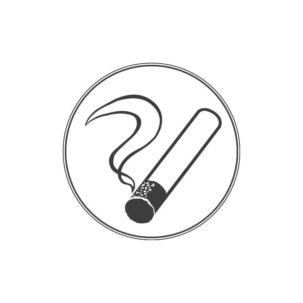 Autocolant informații suplimentare semn fumatul permis diametru 200mm Brady WB250150