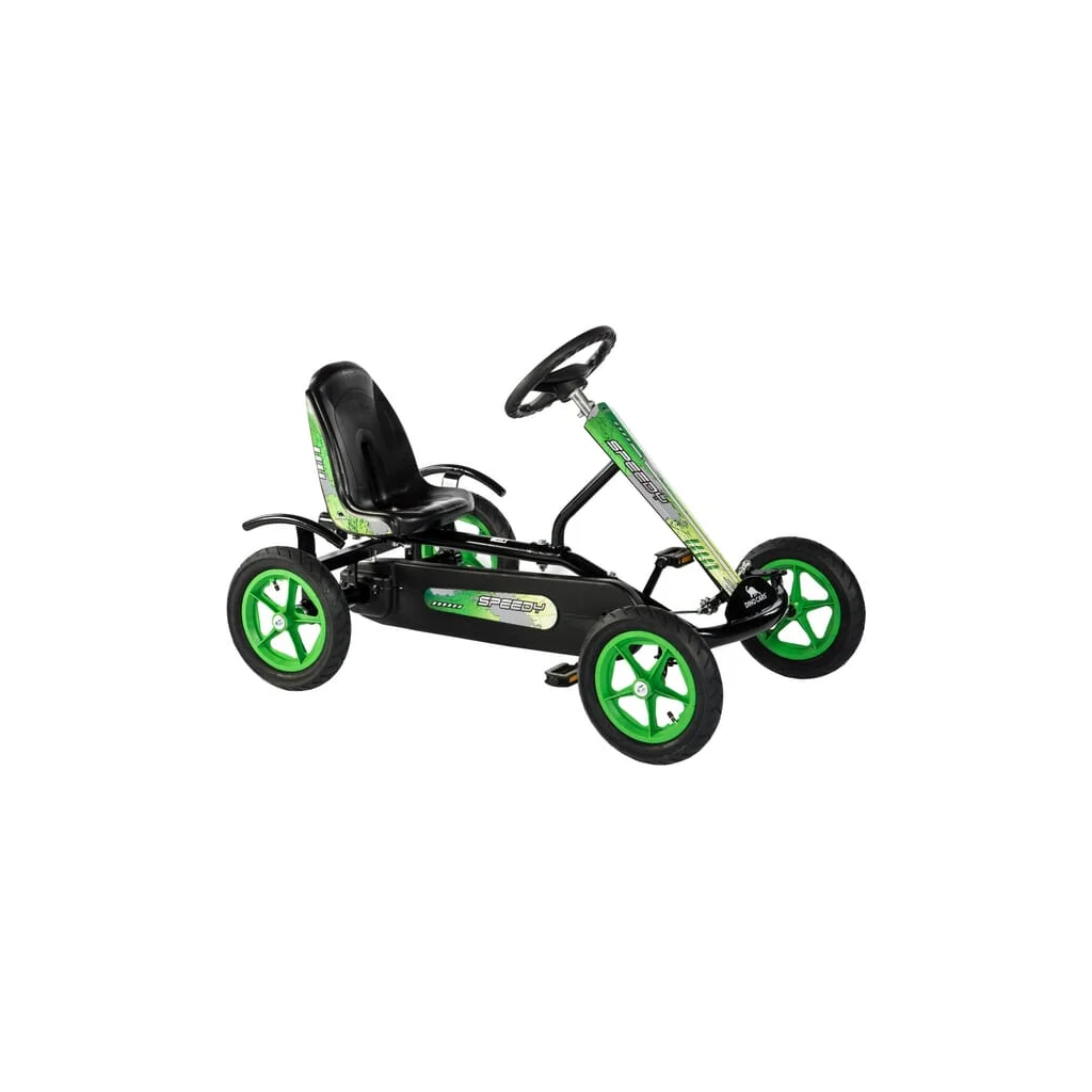 Kart cu pedale Speedy BF1 negru/verde