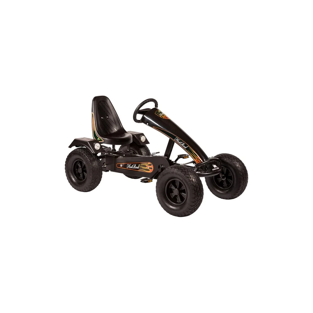 Kart cu pedale negru Hot Rod BF1 Dino Cars