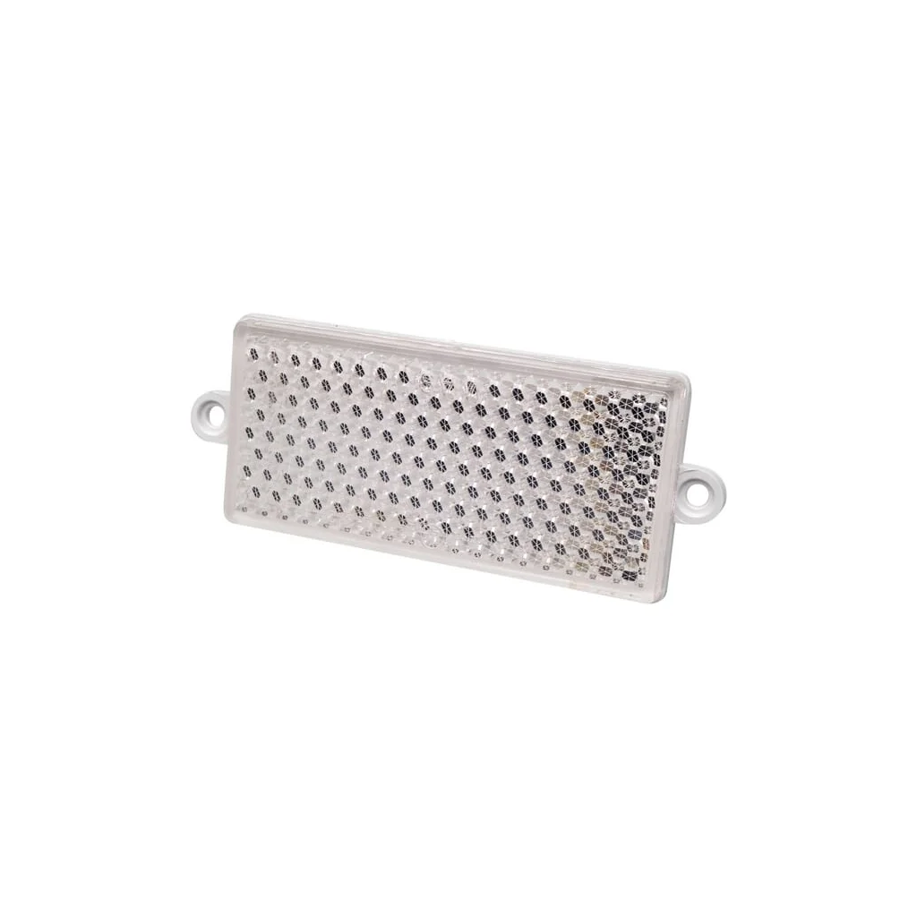 Element reflectorizant dreptunghiular, cu şurub, alb 1415000210