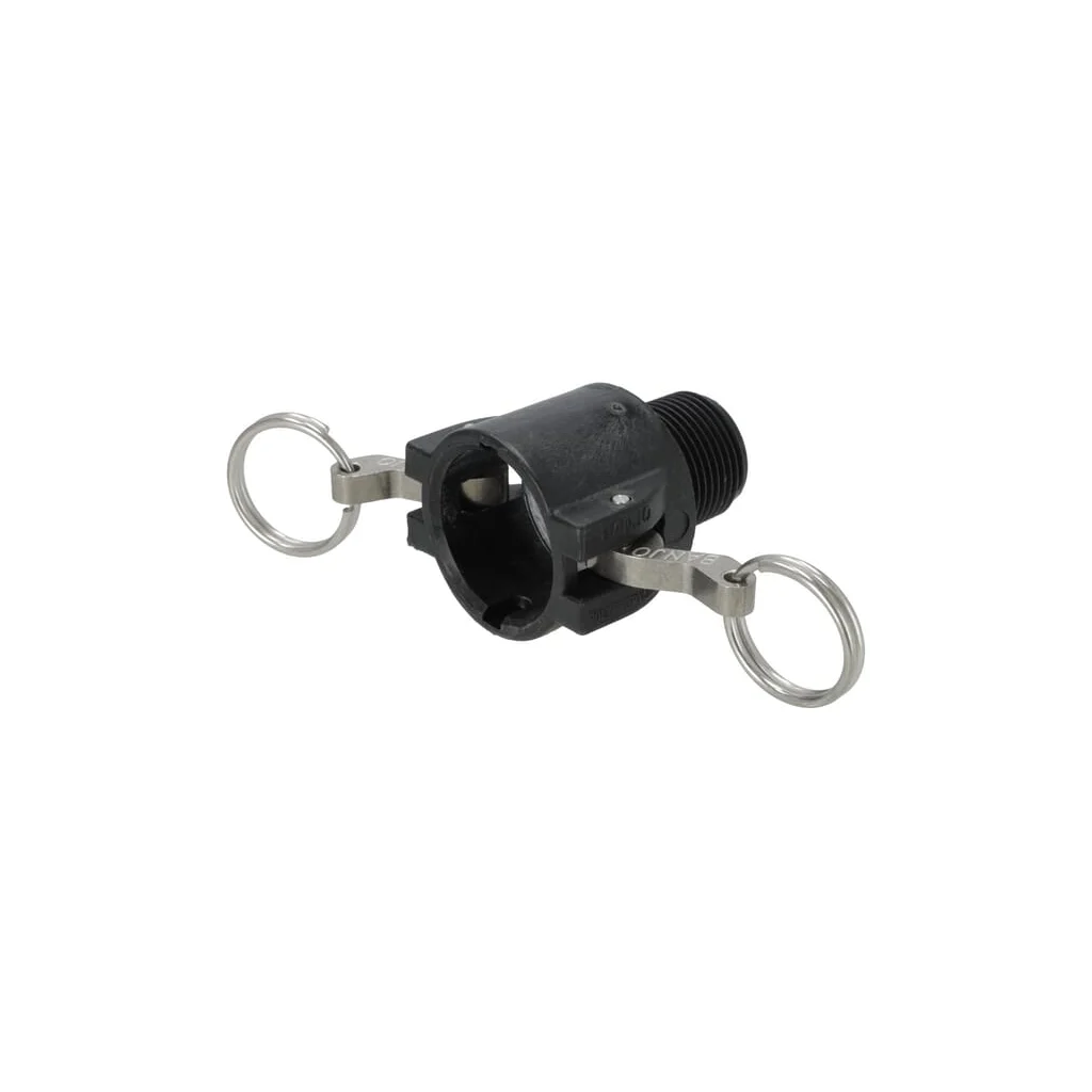 Cuplă Camlock tip B 3", filet tată, polipropilenă 300BB
