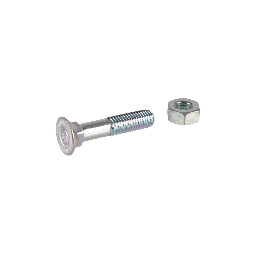 Șurub plug cap plat înecat gât pătrat cu piuliță DIN608 M10x50mm oțel zincat grupa 8.8 Lemken 3015776