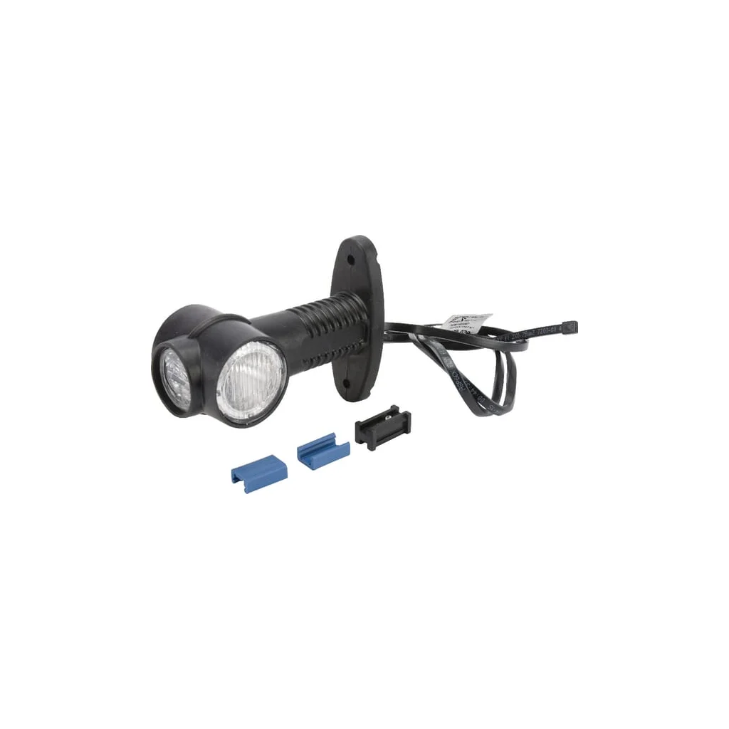 Lampă gabarit LED rotundă 12V roșu/alb/portocaliu cu șurub mufă DC Aspöck 313309027