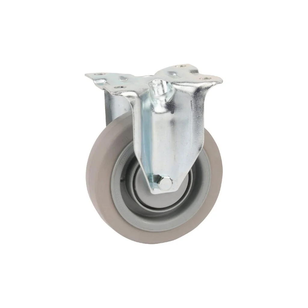 Roți fixe cu anvelopă de cauciuc elastic 3478UFP125P62