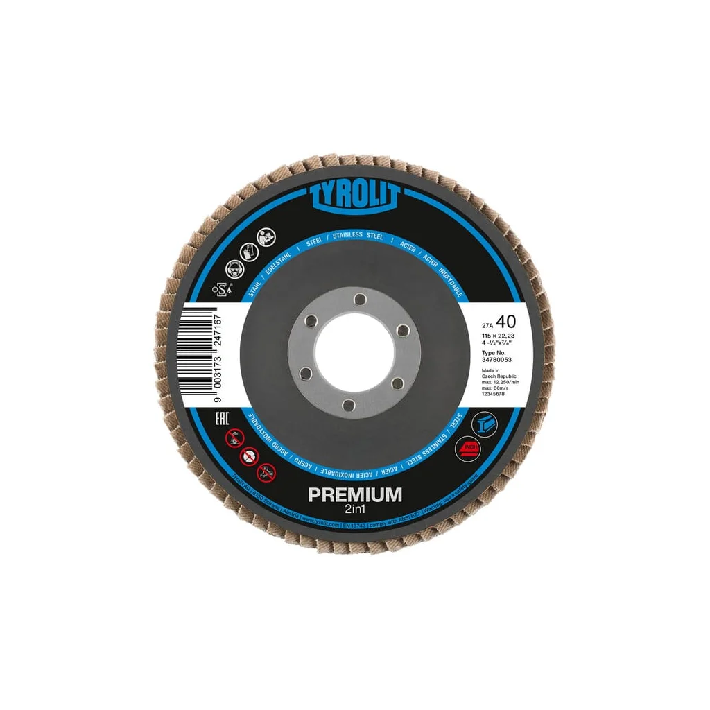 Disc cu lamele 125 mm K80 Form 27A 34780061