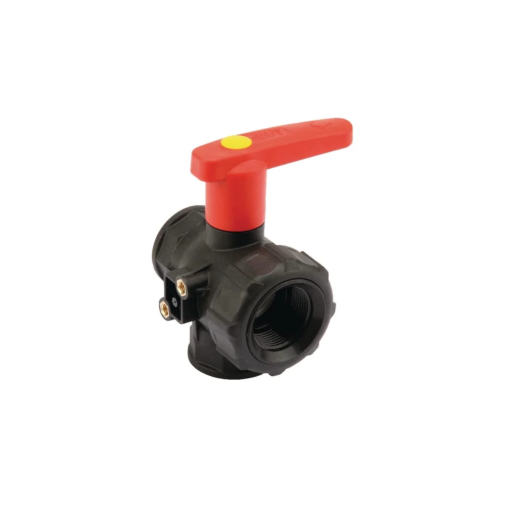 Robinet cu bilă 3 căi 1 1/4"cu mâner ridicat, continuu 45531115A