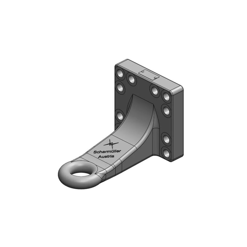 Ochet de remorcare diametru 50mm 160x160 offset L255 DIN 9678-2 00665450A02