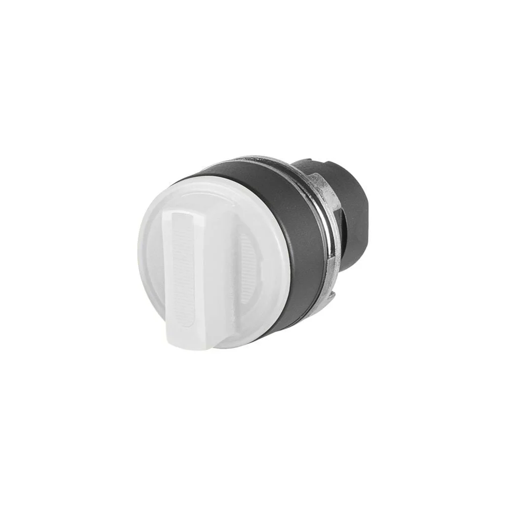 Buton selector, iluminat, alb, 3 poziții, Cam O 020SMTLOB