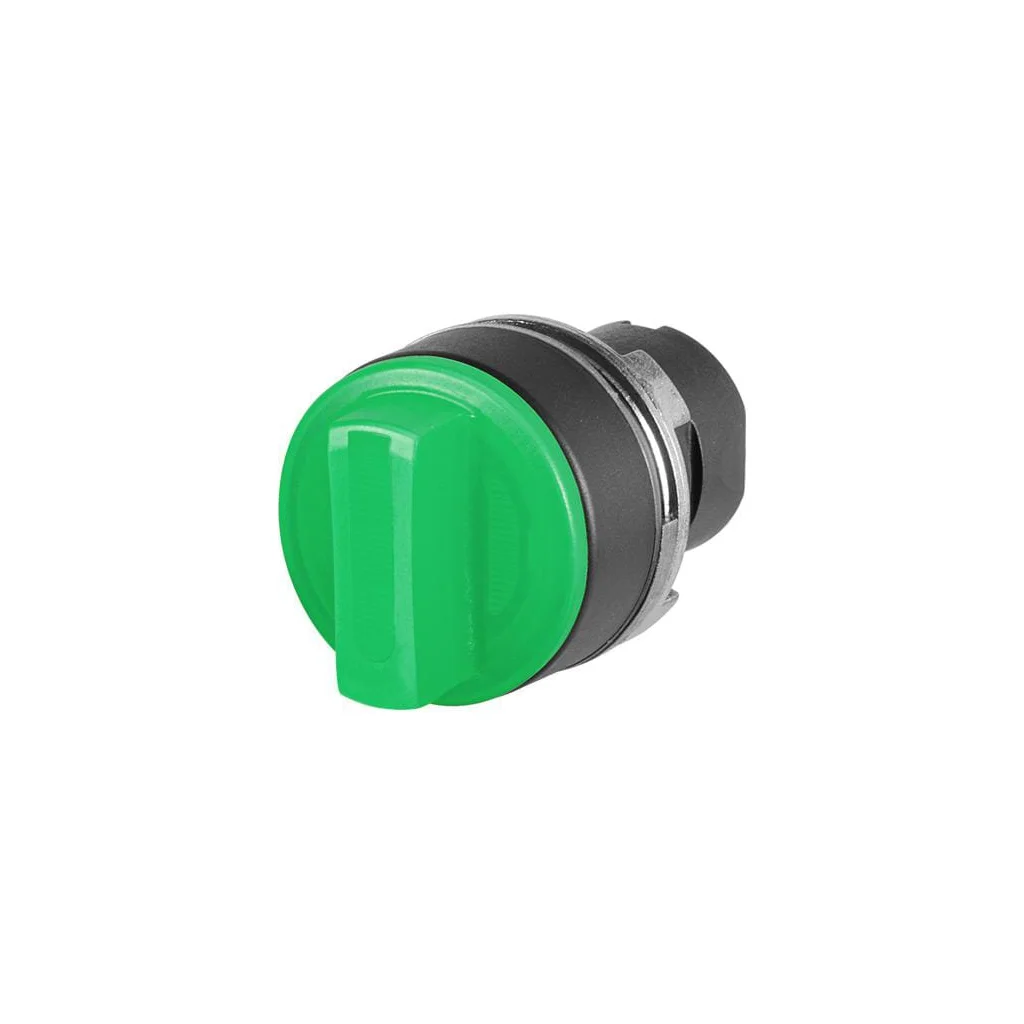 Buton selector, iluminat, verde, 3 poziții, Cam O 020SMTLOV