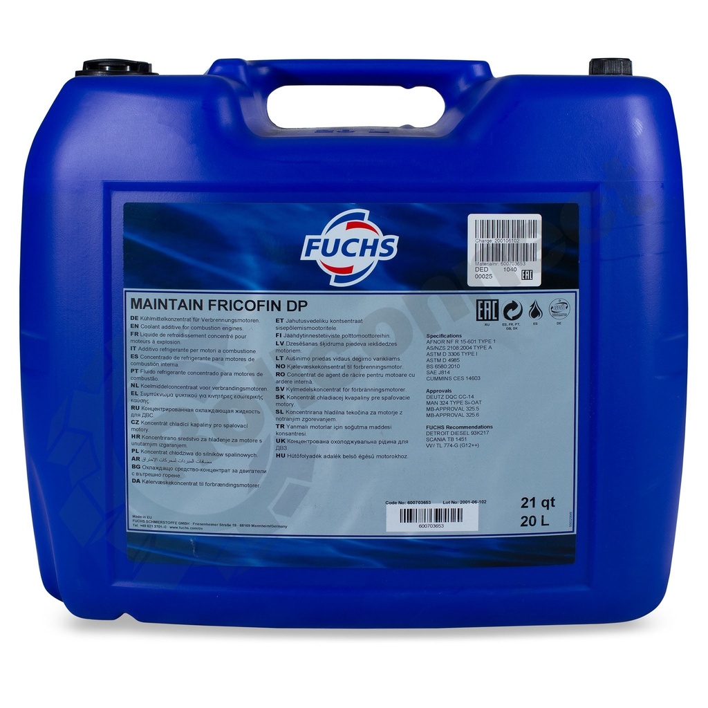 Antigel Maintain Fricofin DP G12++ 20L