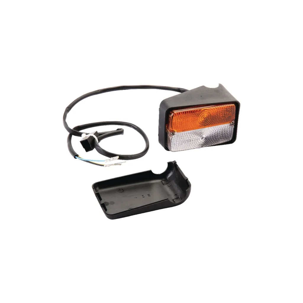Lumină de poziție dreptunghiulară, transparent/chihlimbar, cu șuruburi, Cobo 03410000