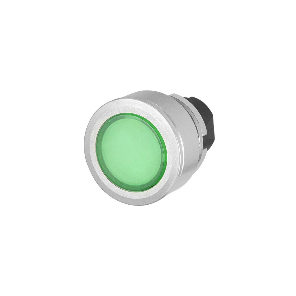 Buton cu iluminare verde 030PFLIV