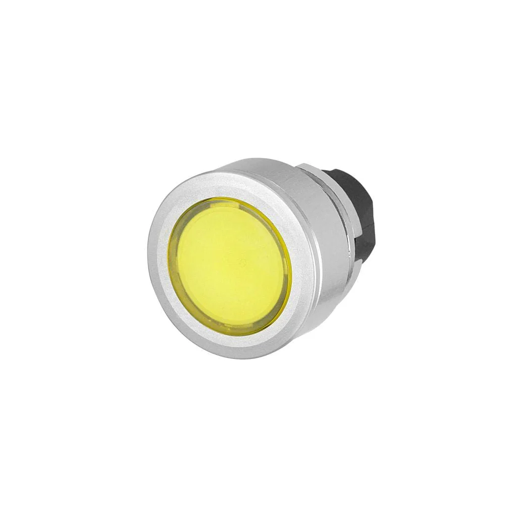Buton galben iluminat cu oprire 030PPFLIG