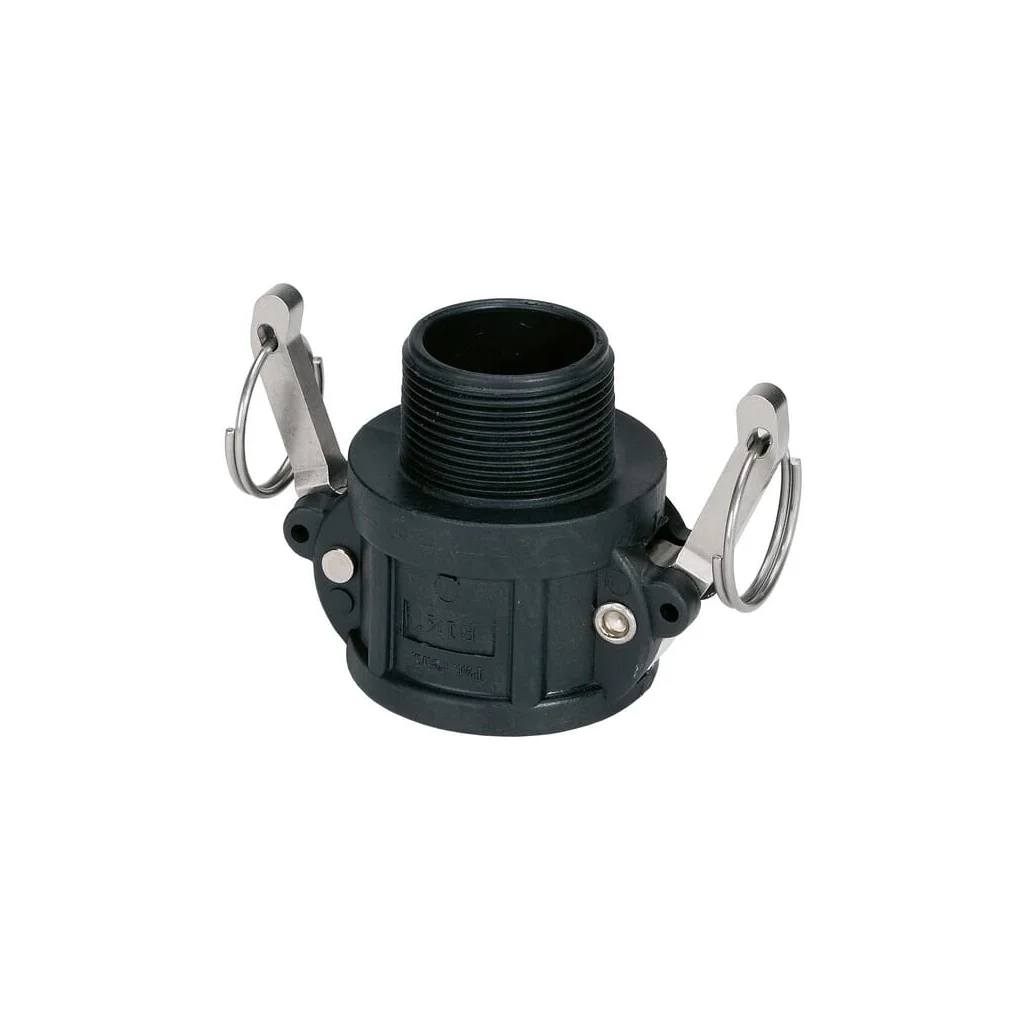 Cuplă Camlock tip B 1 1/2", filet tată, polipropilenă 8034352
