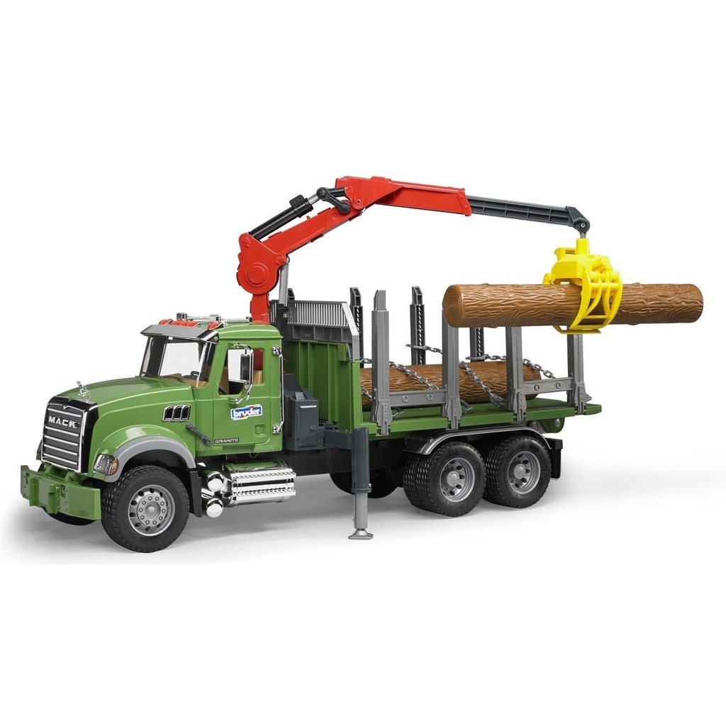 Camion Mack Granite cu remorca lemne