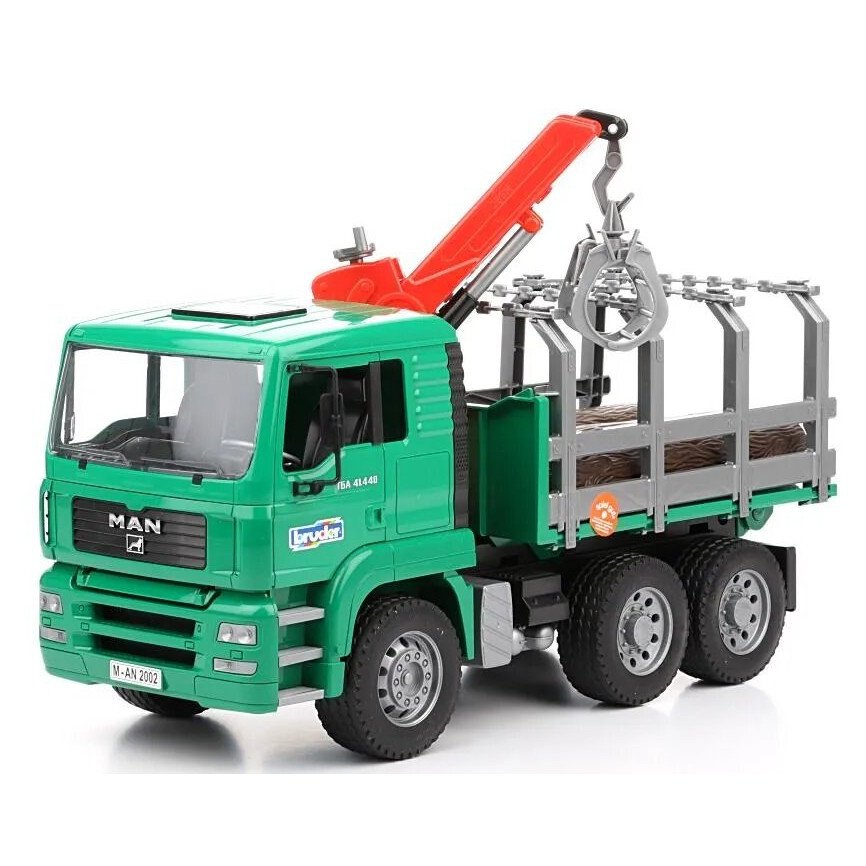 Camion MAN TGA cu remorca de incarcat lemne