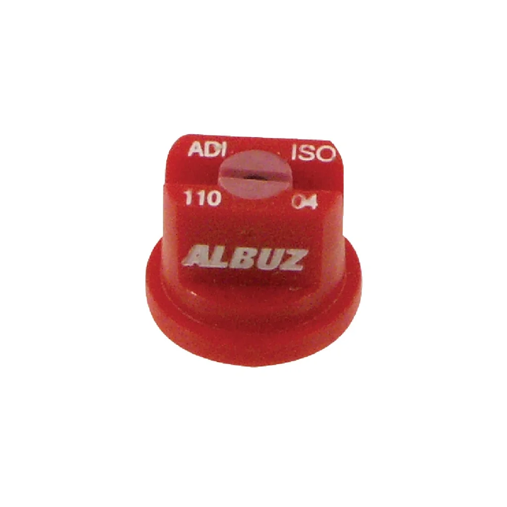 Duză ventilator plat ADI 110° 04, roșu, ceramică, Albuz ADI11004